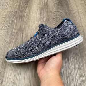 Cole Haan Original Grand Men's Knit Wingtip Oxfords Casual Shoes 9.5 C33609 Grey